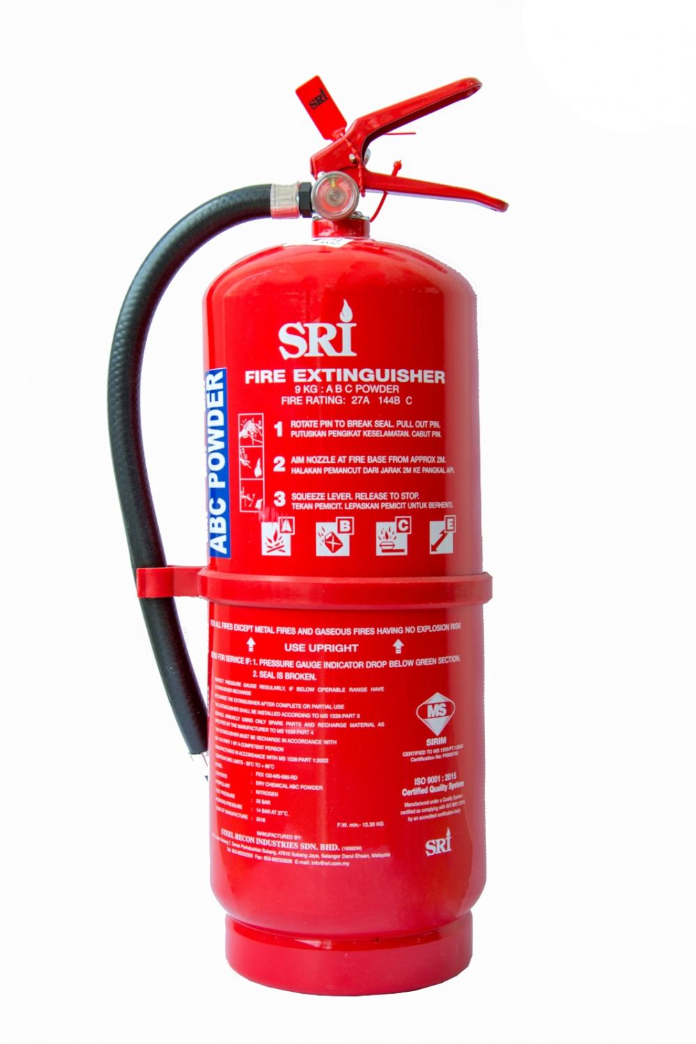 9kg ABC Stored Pressure Multi-purpose type Fire Extinguisher